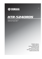 Yamaha HTR-5240-RDS - Owners Manual 